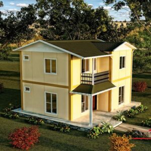 100 m2 prefabrik ev Model Pİ10001
